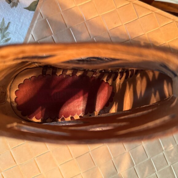 Pikolinos Gladiator Wedge Sandals Brown Spanish Leather Boho 36 - Picture 4 of 8